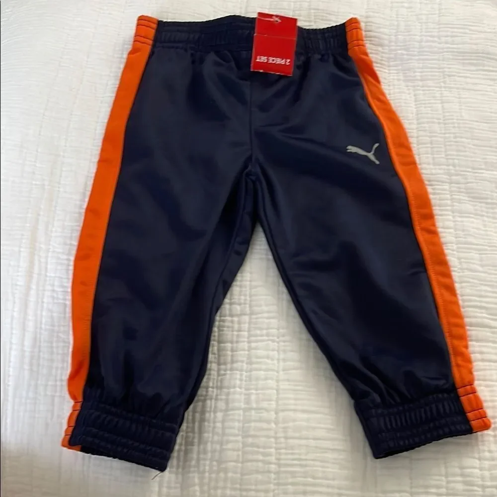 Puma Kids Orange and Black Matching Set